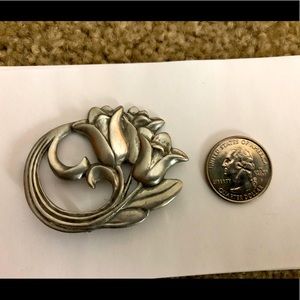 vintage floral brooch
